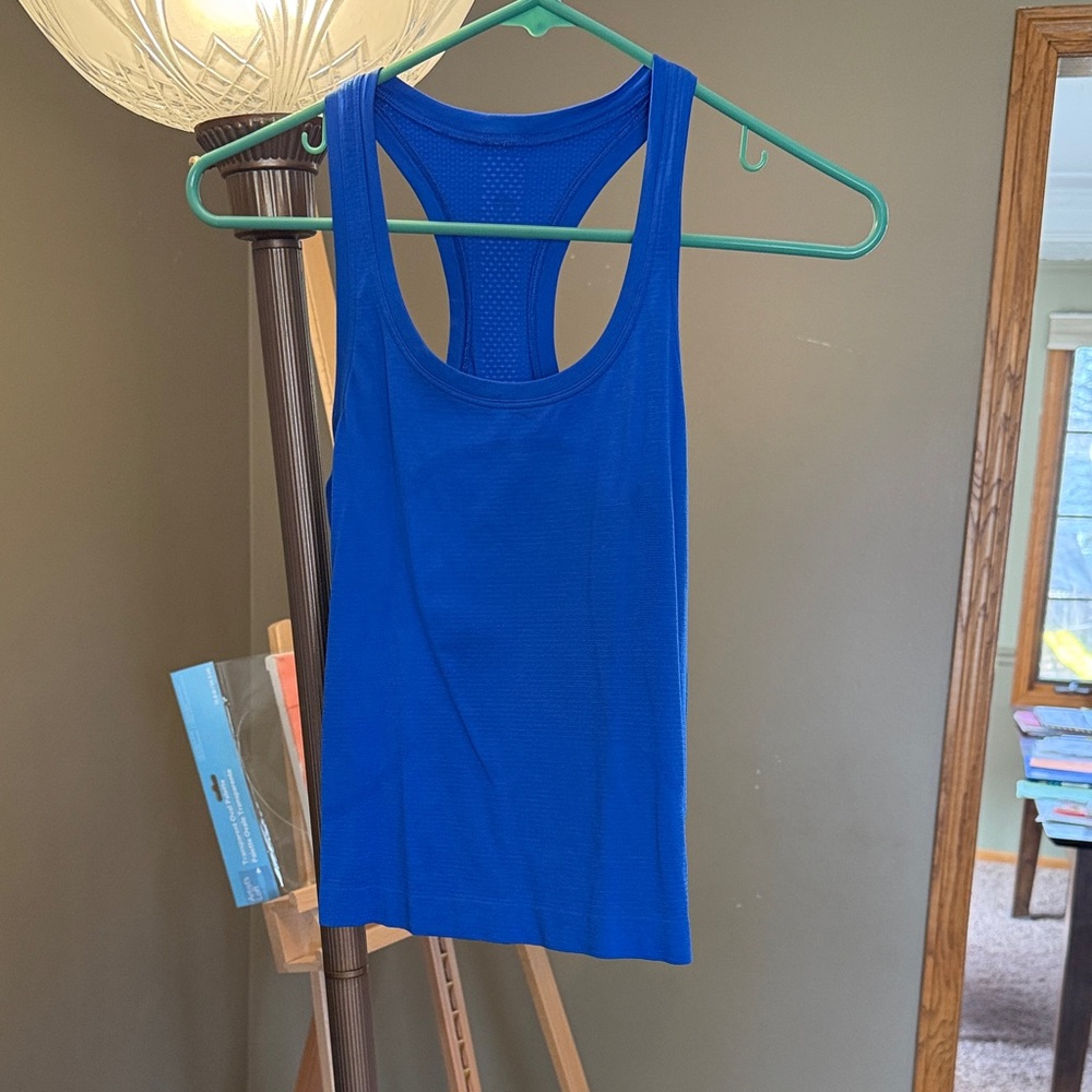 lululemon athletica Blazing Blue Racerback Tank